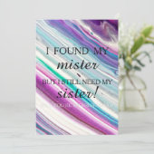 Invitation Serez-vous ma demoiselle d'honneur ? (Debout devant)