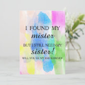 Invitation Serez-vous ma demoiselle d'honneur ? (Debout devant)