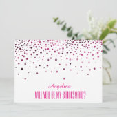 Invitation Serez-vous ma demoiselle d'honneur ? (Debout devant)