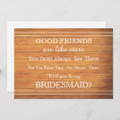 Invitation Serez-vous ma demoiselle d'honneur ? (Devant / Derrière)