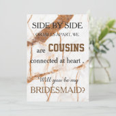 Invitation Serez-vous ma demoiselle d'honneur ? (Debout devant)