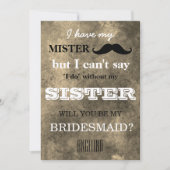 Invitation Serez-vous ma demoiselle d'honneur ? (Devant)