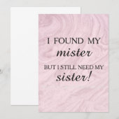 Invitation Serez-vous ma demoiselle d'honneur ? (Devant / Derrière)