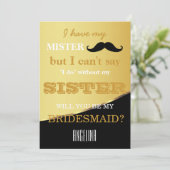 Invitation Serez-vous ma demoiselle d'honneur ? (Debout devant)