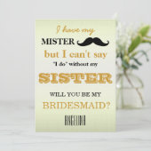 Invitation Serez-vous ma demoiselle d'honneur ? (Debout devant)