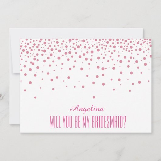 Invitation Serez-vous ma demoiselle d'honneur ? (Devant)