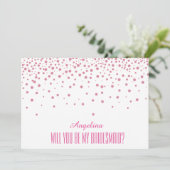 Invitation Serez-vous ma demoiselle d'honneur ? (Debout devant)