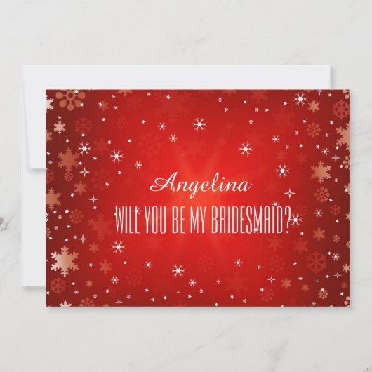 Invitation Serez-vous ma demoiselle d'honneur ? (Devant)