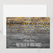 Invitation Serez-vous ma demoiselle d'honneur ? Arrière - pla (Devant / Derrière)