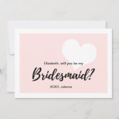 Invitation "Serez-vous ma demoiselle d'honneur ? | Calligraph (Devant)