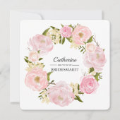 Invitation Serez-vous ma demoiselle d'honneur ? Couronne rose (Devant)