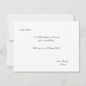 Invitation Serez-vous ma demoiselle d'honneur | Demoiselle d' (Dos)