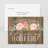 Invitation Serez-vous ma demoiselle d'honneur | Demoiselle d' (Devant / Derrière)