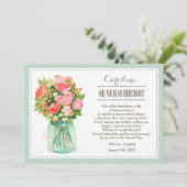 Invitation Serez-vous ma demoiselle d'honneur ? Floral Mason  (Debout devant)