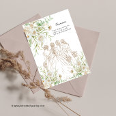 Invitation Serez-vous ma demoiselle d'honneur ? Herbe de pamp