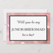 Invitation Serez-vous ma demoiselle d'honneur junior ? (Dos)