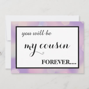 Invitation Serez-vous ma demoiselle d'honneur junior ?