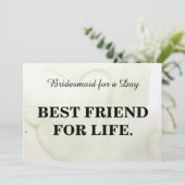 Invitation Serez-vous ma demoiselle d'honneur ? Kraft (Debout devant)