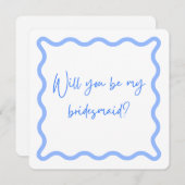 Invitation Serez-vous ma demoiselle d'honneur ? Proposition d (Devant / Derrière)