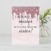 Invitation Serez-vous ma demoiselle d'honneur ? Rose Gold Dri (Debout devant)