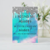 Invitation Serez-vous ma demoiselle d'honneur ? Rose Gold Dri (Debout devant)