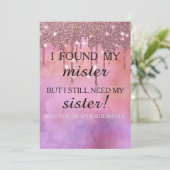 Invitation Serez-vous ma demoiselle d'honneur ? Rose Gold Dri (Debout devant)