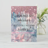 Invitation Serez-vous ma demoiselle d'honneur ? Rose Gold Dri (Debout devant)