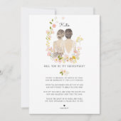 Invitation Serez-vous ma demoiselle d'honneur/servante d'honn (Devant)