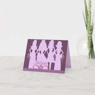 Invitation Serez-vous ma demoiselle d'honneur trois