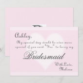 Invitation Serez-Vous Ma Femme D'Accueil ? (Devant / Derrière)