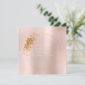 Invitation Serez-Vous Ma Femme D'Accueil Dorée Blanche Rose (Debout devant)