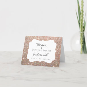 Invitation Serez-Vous Ma Femme D'Accueil - Fab Day Rose Gold