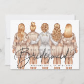 Invitation Serez-Vous Ma Femme D'Accueil ? Filles en Robes V3 (Devant)