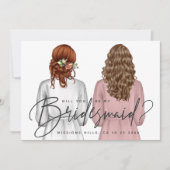 Invitation Serez-Vous Ma Femme D'Accueil ? Girls in Robes V2 (Devant)