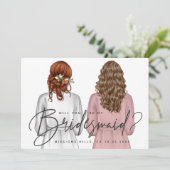 Invitation Serez-Vous Ma Femme D'Accueil ? Girls in Robes V2 (Debout devant)