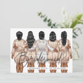 Invitation Serez-Vous Ma Femme D'Accueil ? Girls in Robes V3 (Debout devant)