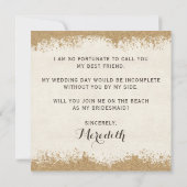 Invitation Serez-Vous Ma Femme D'Accueil ? Mariage de Sandy B (Dos)