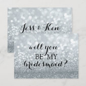 Invitation Serez-Vous Ma Femme D'Accueil - Parties scintillan (Devant / Derrière)