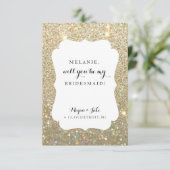 Invitation Serez-Vous Ma Femme D'Accueil - Parties scintillan (Debout devant)