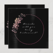 Invitation Serez-Vous Ma Femme D'Accueil Rose Blanc VIP (Devant / Derrière)