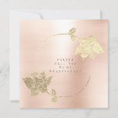 Invitation Serez-Vous Ma Femme D'Accueil Rose Blush Rose Gold (Devant)