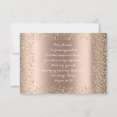 Invitation Serez-Vous Ma Femme D'Accueil Rose Gold Confetti (Dos)