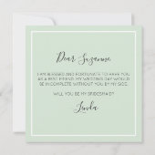 Invitation Serez-Vous Ma Femme D'Accueil Rustique Coton Sud (Dos)