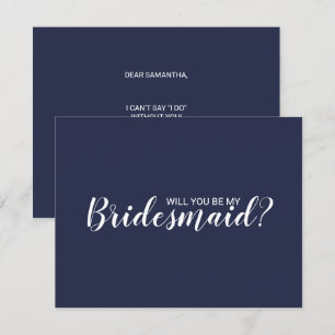 Invitation Serez-Vous Ma Femme D'Accueil ? Script moderne ble