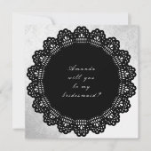 Invitation Serez-Vous Ma Femme D'Accueil Silver Black (Devant)
