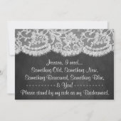 Invitation Serez-Vous Ma Femme D'Accueil ? Tableau de bord et (Dos)