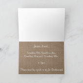 Invitation Serez-Vous Ma Femme D'Accueil ? Tournesol rustique (Intérieur)