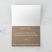 Invitation Serez-Vous Ma Femme D'Accueil ? Tournesol Rustique (Intérieur)