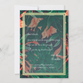 Invitation Serez-Vous Ma Femme D'Accueil Tropical Floral Gold (Dos)