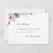 Invitation Serez-vous ma femme d'honneur boho floral (Dos)